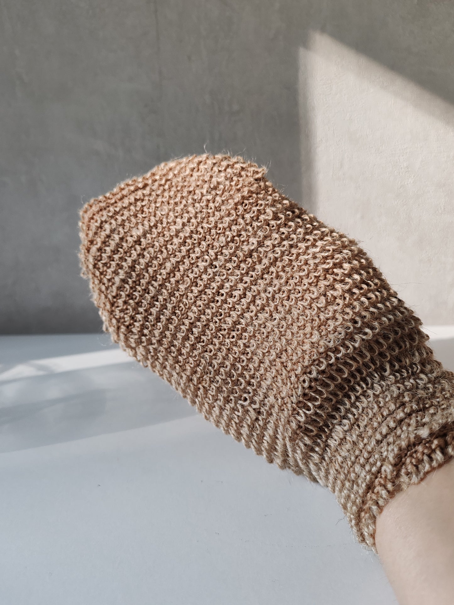 Gant exfoliant en jute