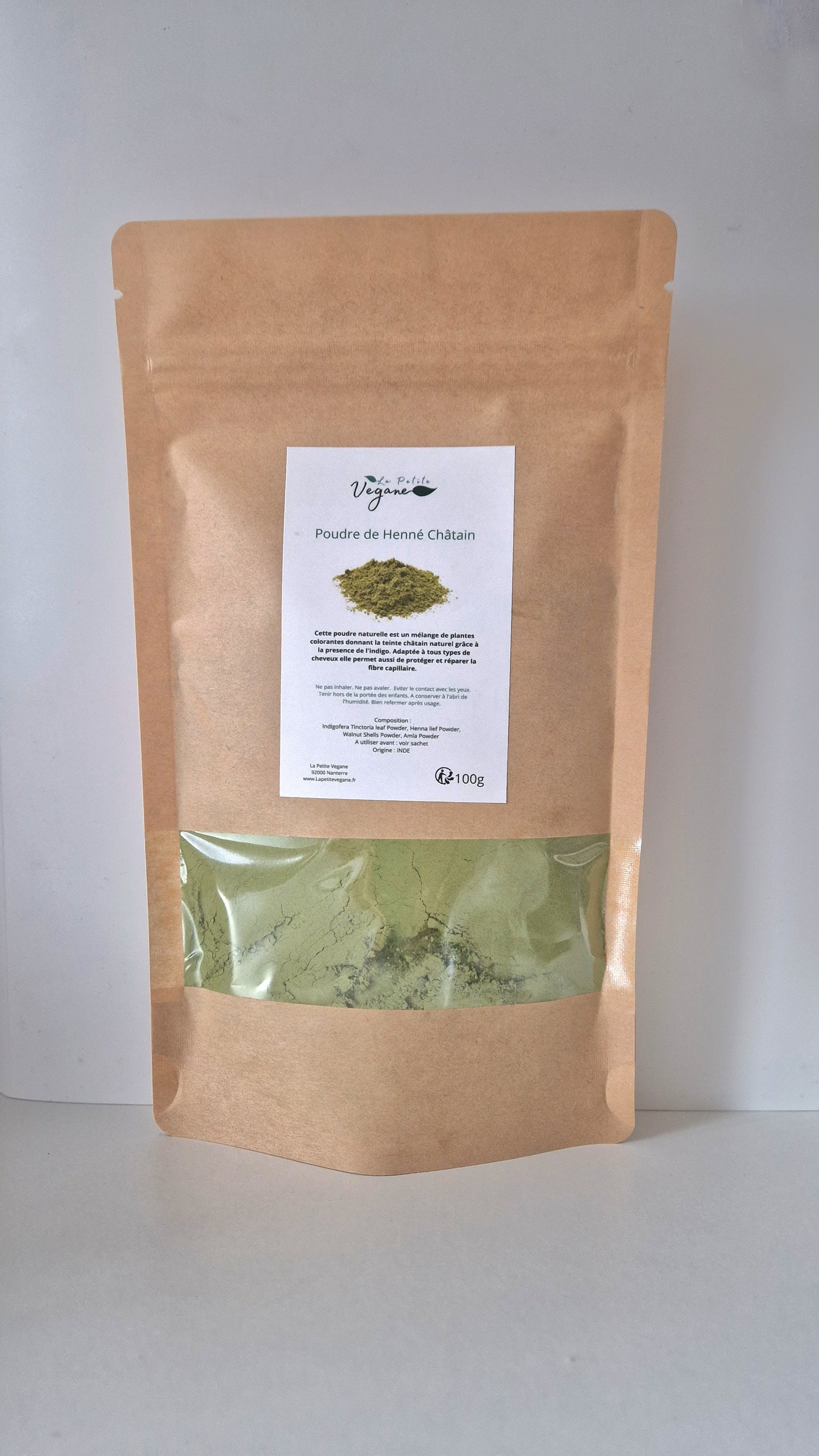 Henné colorant châtain