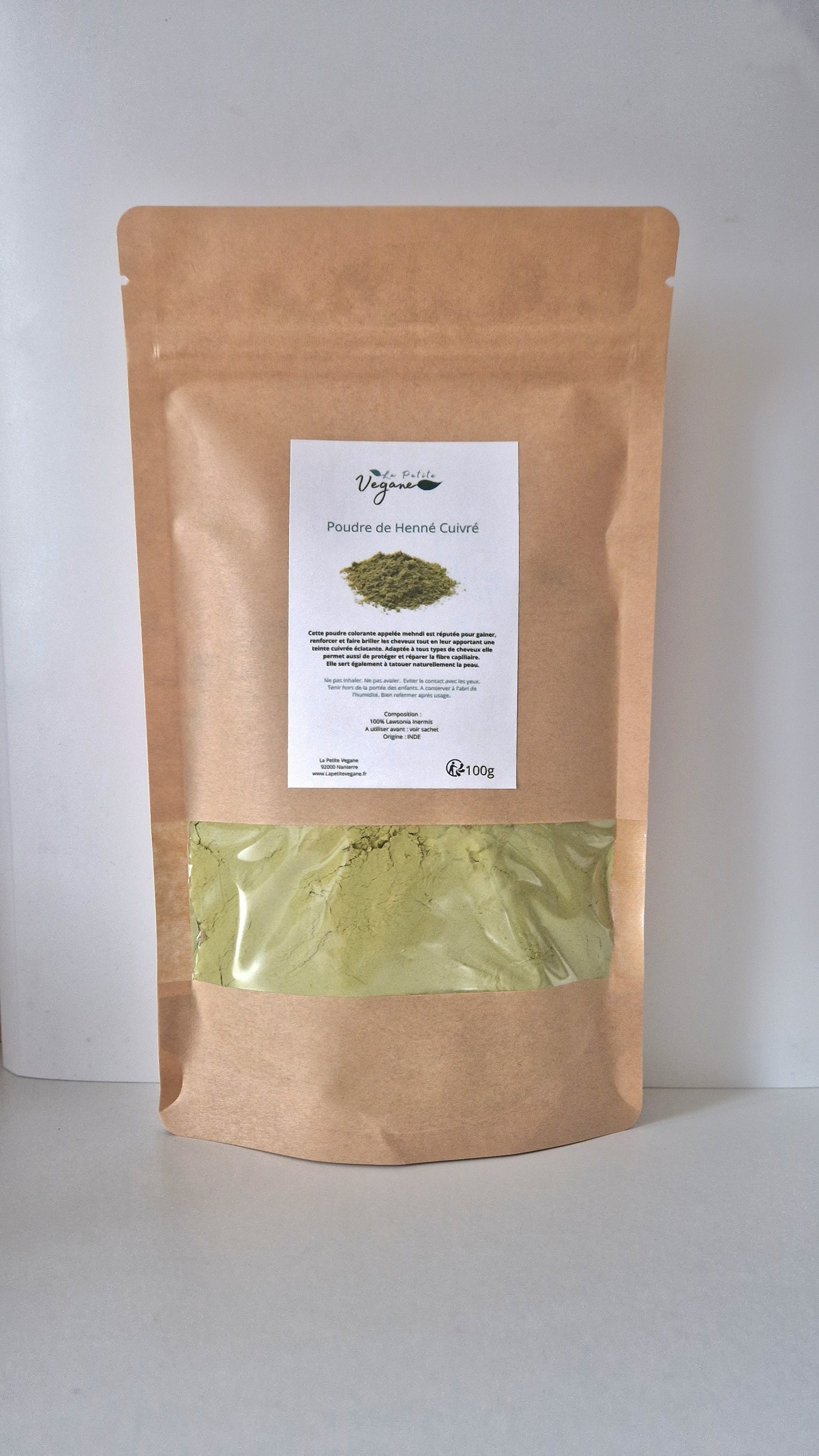 Henné colorant cuivré
