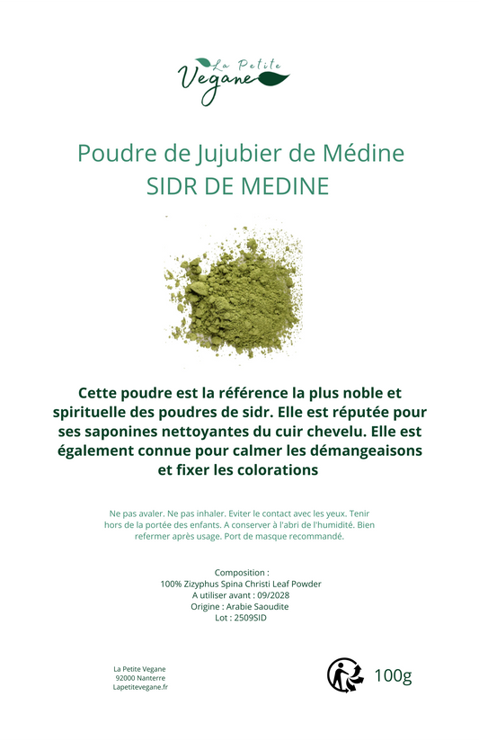 Sidr de Médine - Poudre de jujubier de Médine 100g